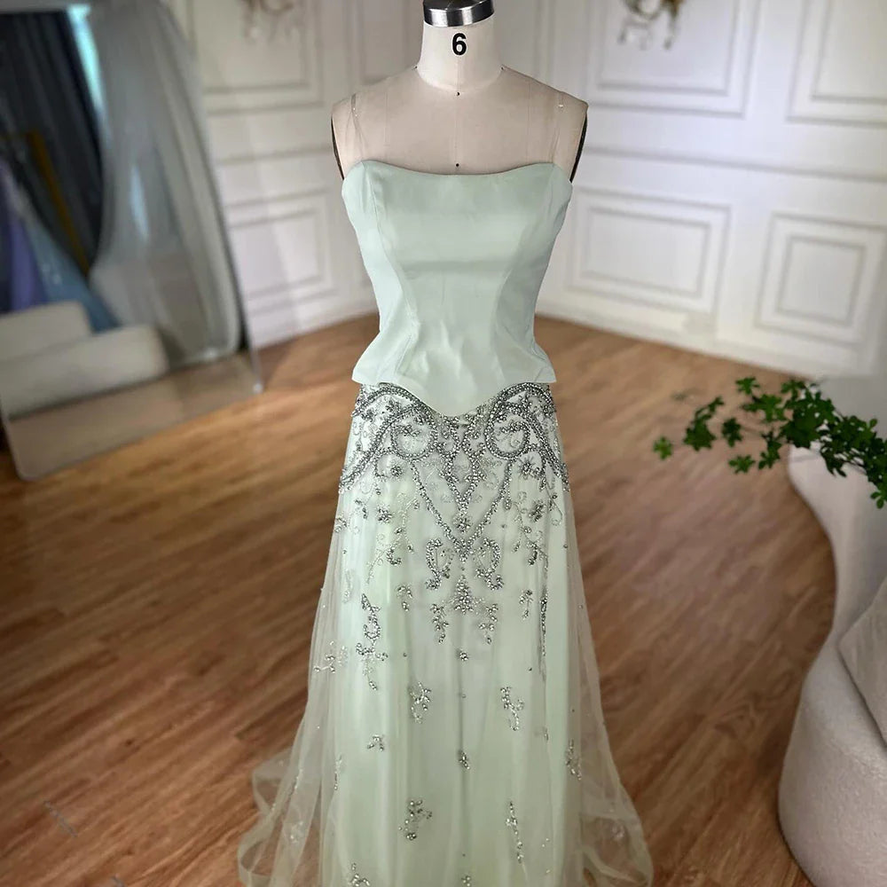 Luxuriöses arabisches Abendkleid, elegante Hochzeits- und Partykleider LA72809