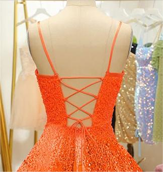 Sequin Homecoming Dresses for Teens Sparkly Short Prom Dresses SYH87