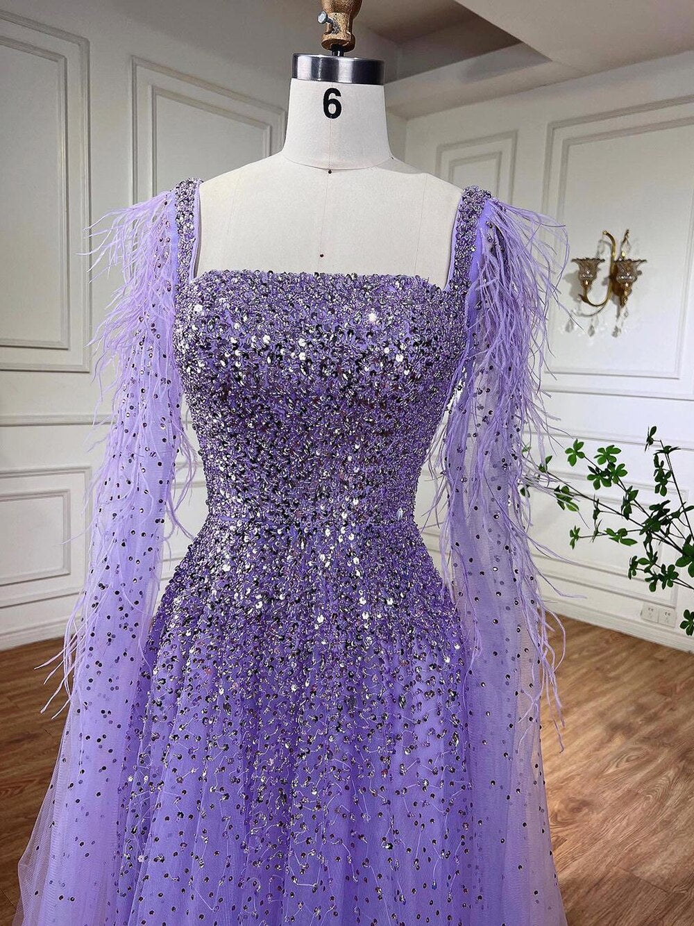 Vestidos de noche de lujo con cuentas, corte A, plumas, mangas capa, estilo árabe dorado, para mujer, fiesta 2025, LA71782