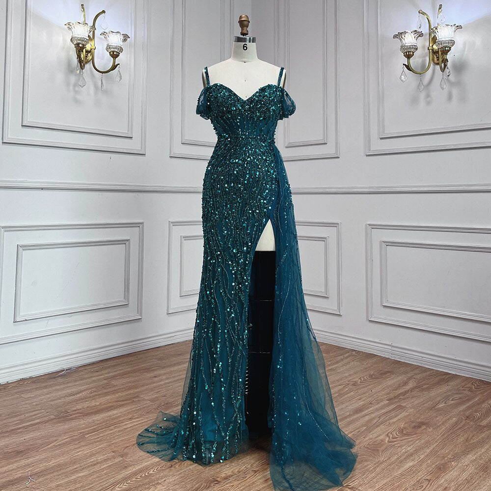 Luxury Mermaid Pink Evening Dresses for Women Wedding Party LA71571