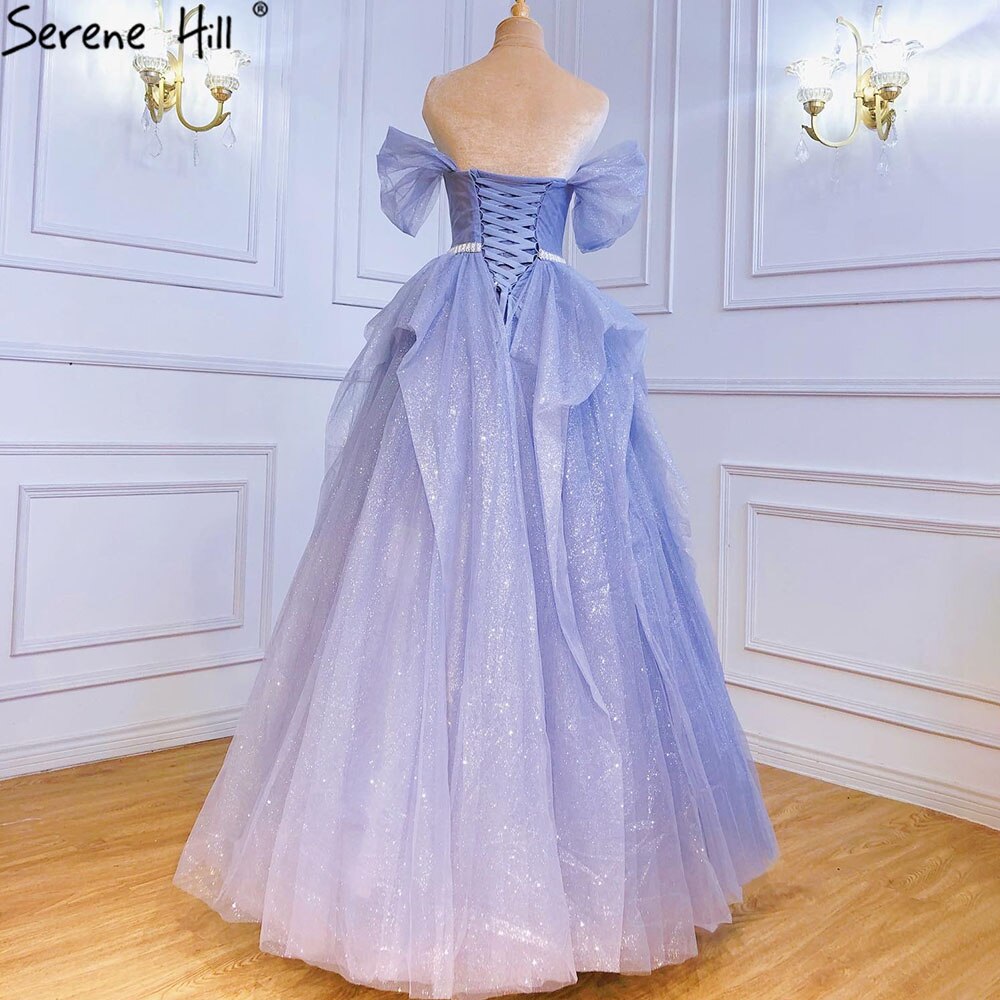 Vestidos de noche azules sencillos y sexys, corte en A, escote corazón, con cordones, para mujer, fiesta, LA71158