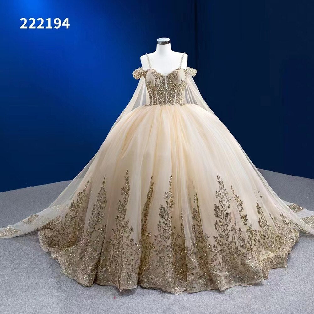 Vestido de novia sexy con tirantes finos, perlas y cuentas, con encaje, estilo capa verde, 2025, alta gama, hecho a medida, HM222194