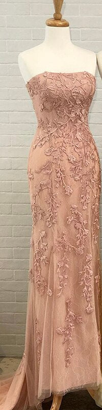 Vestido de fiesta de sirena con tirantes finos verdes, elegante, con encaje de cristal, para graduación y escuela, LA71162