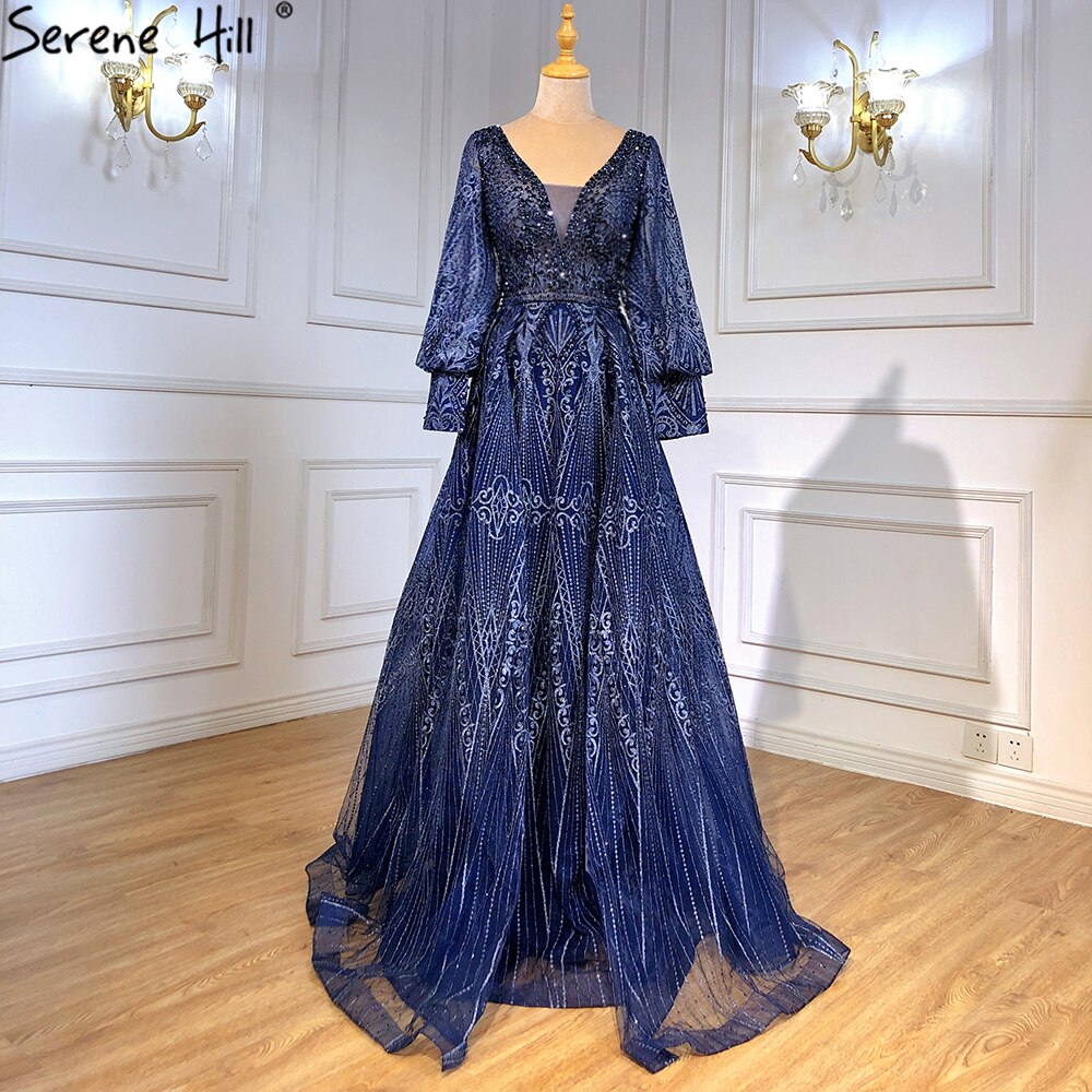 Muslim Pink Luxury Beaded Overskirt Mermaid Evening Dresses Gowns 2025 For Woman Party LA71482
