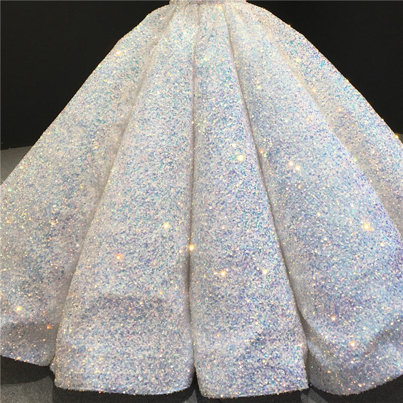 Muslimischen Wein Rot Pailletten Hochzeit Kleider 2025 Lange Ärmeln Luxus Sparkle Brautkleider HA2522 Nach Maß