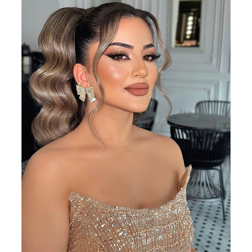 Nude Simple Elegant Mermaid Boat Neck Beaded Evening Dresses Gowns 2025 Sexy For Women Party LA72114
