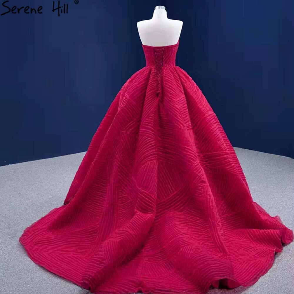 Rote Falte High-End-Brautkleider 2025 Schatz Sexy Lace Up Braut Kleider HM67355 Nach Maß