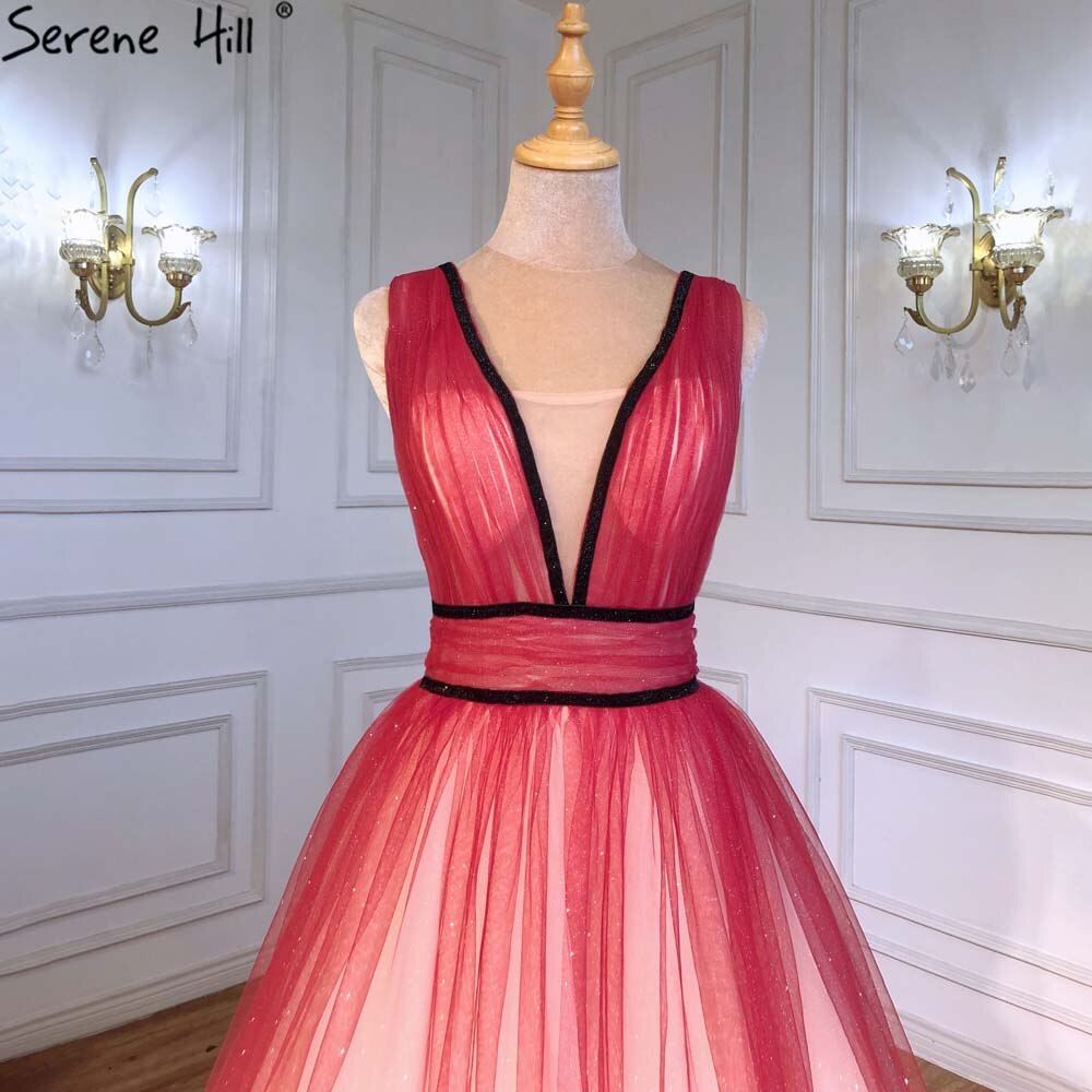Rot Einfache Sexy Abendkleider Ballkleider 2025 Sleeveless Lace Up Für Frauen Party LA71407