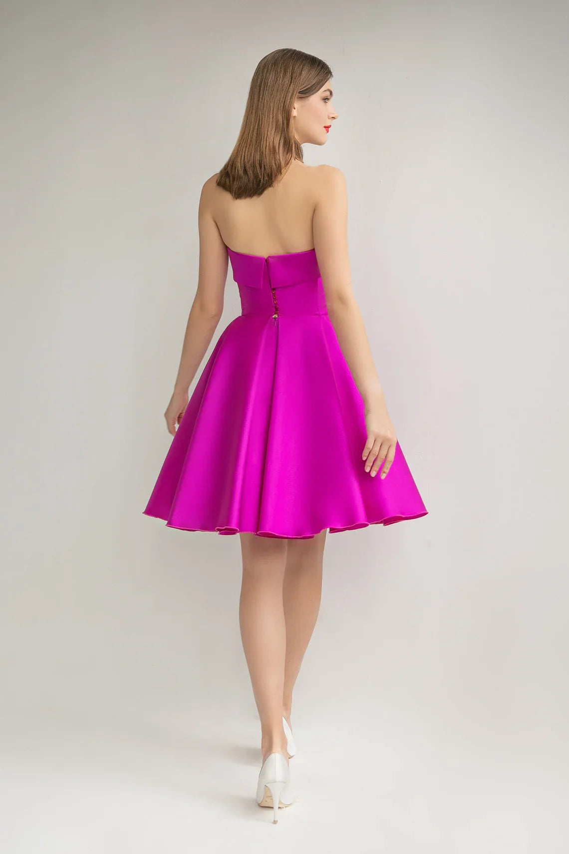 Strapless Satin Homecoming Dresses for Teens SYH101