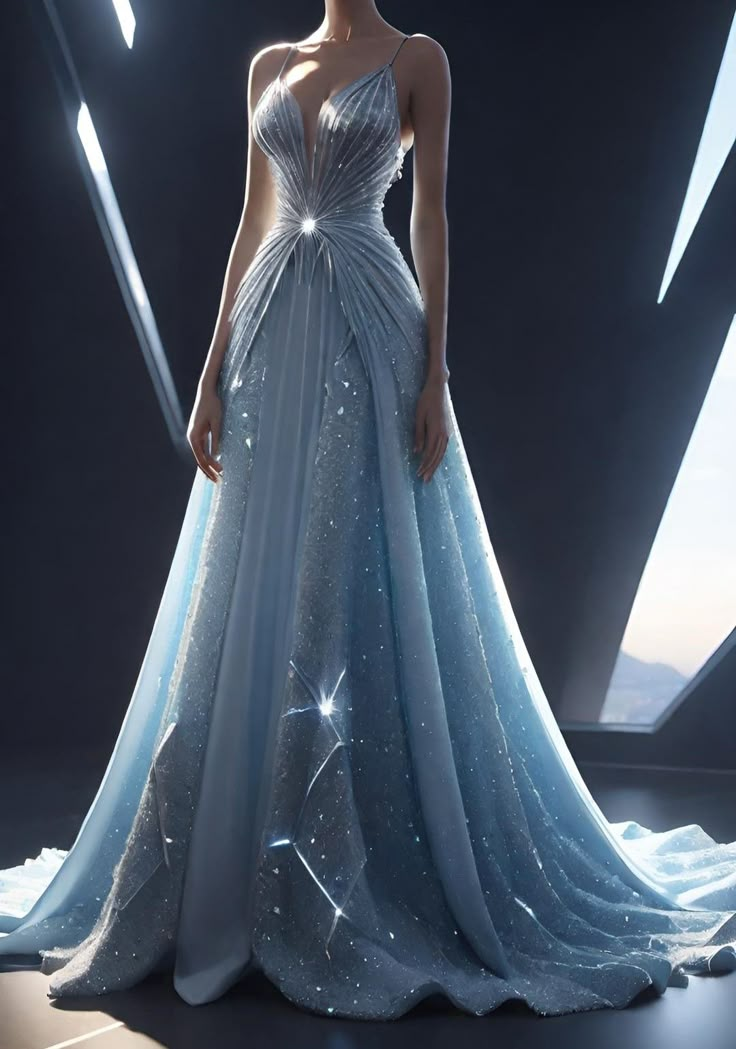 Glamuroso vestido de noche largo formal con lentejuelas azules y cuentas Y8355