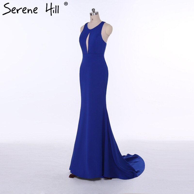 On Sale no return no refundSale Vestidos Festa Curto Blue Simple Prom Dresses Sexy Mermaid Elegant Fashion Long Evening Party 2025 LA6108