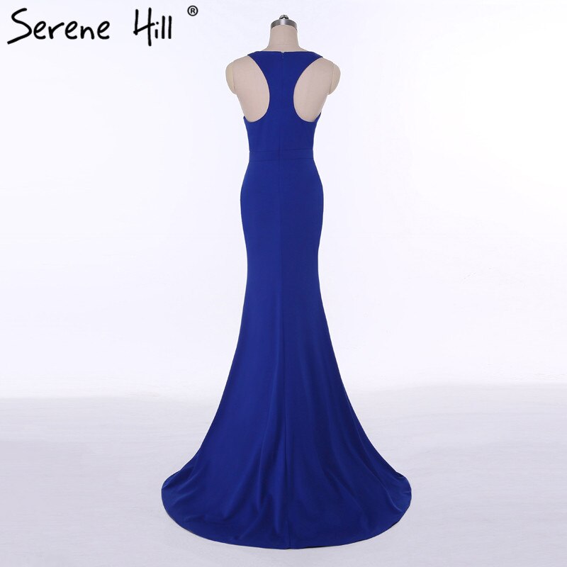 On Sale no return no refundSale Vestidos Festa Curto Blue Simple Prom Dresses Sexy Mermaid Elegant Fashion Long Evening Party 2025 LA6108