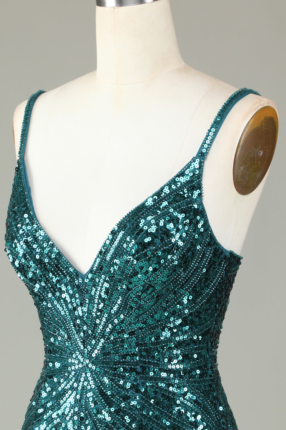 Glitzerndes, weißes, figurbetontes, kurzes Homecoming-Kleid mit Schnürung am Rücken, Perlen und Quaste