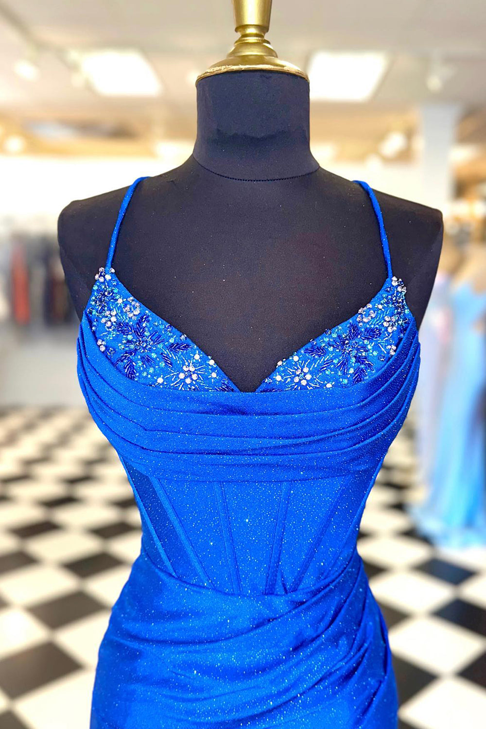 Cecily | Vestido de fiesta de jersey con cuentas