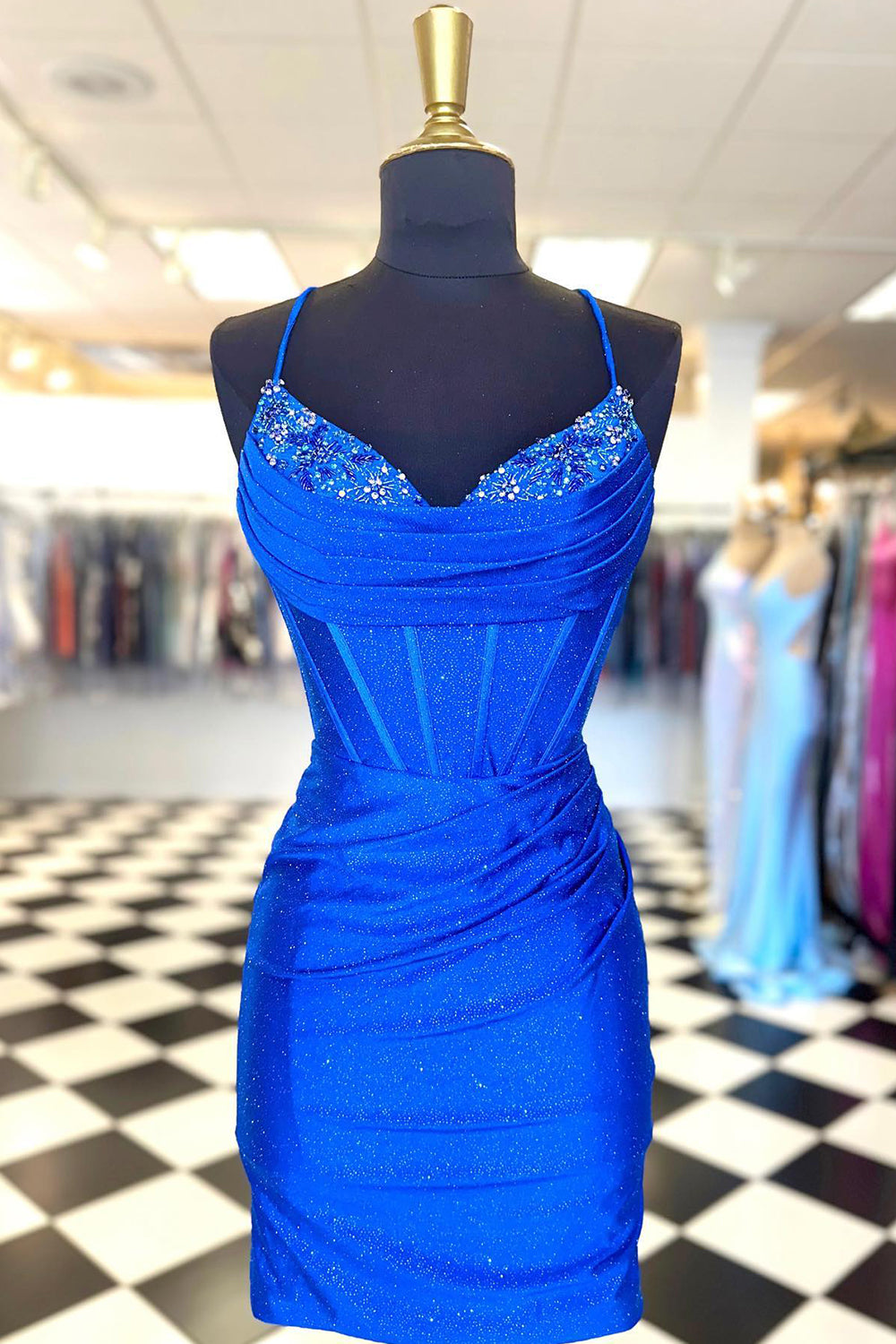 Cecily | Vestido de fiesta de jersey con cuentas