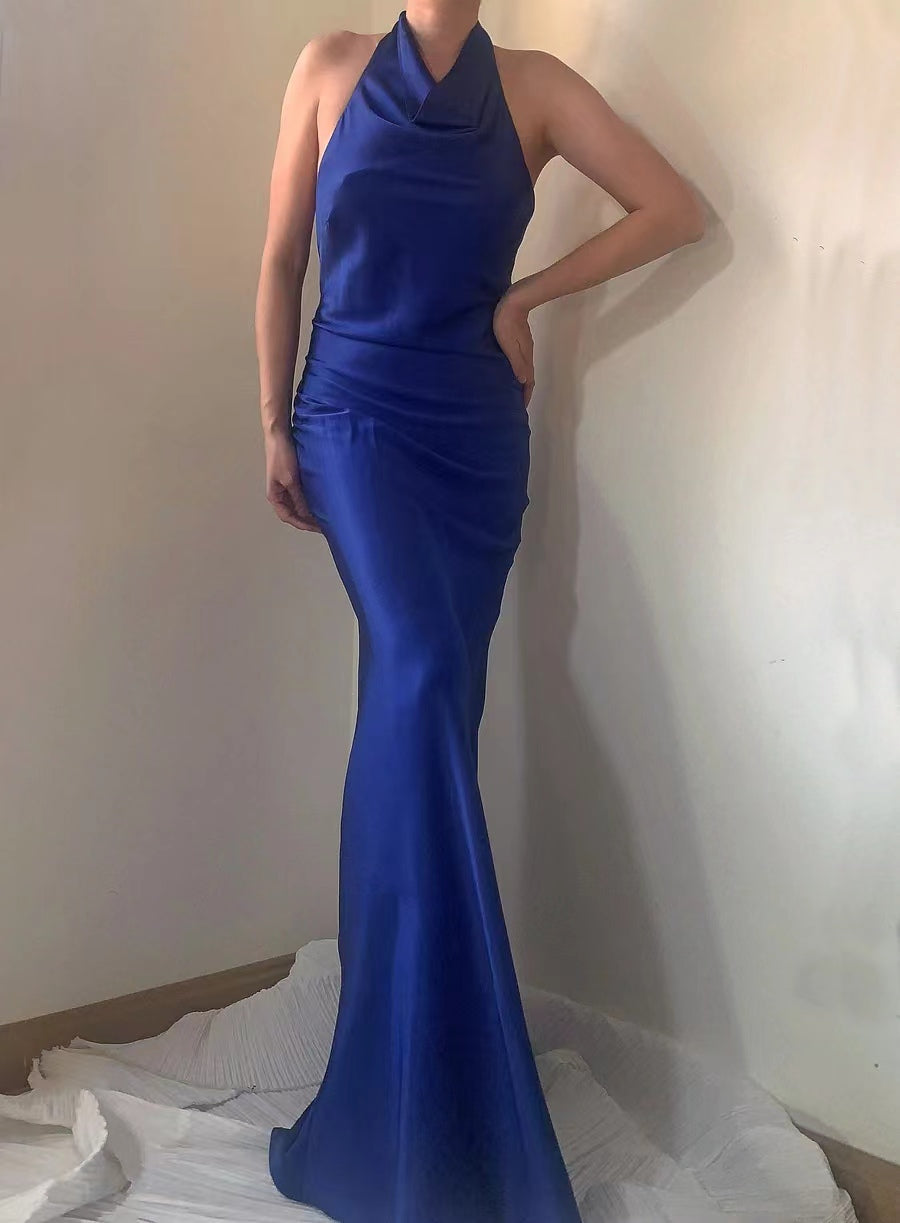 Hayleigh Mulberry Silk Dress Gown