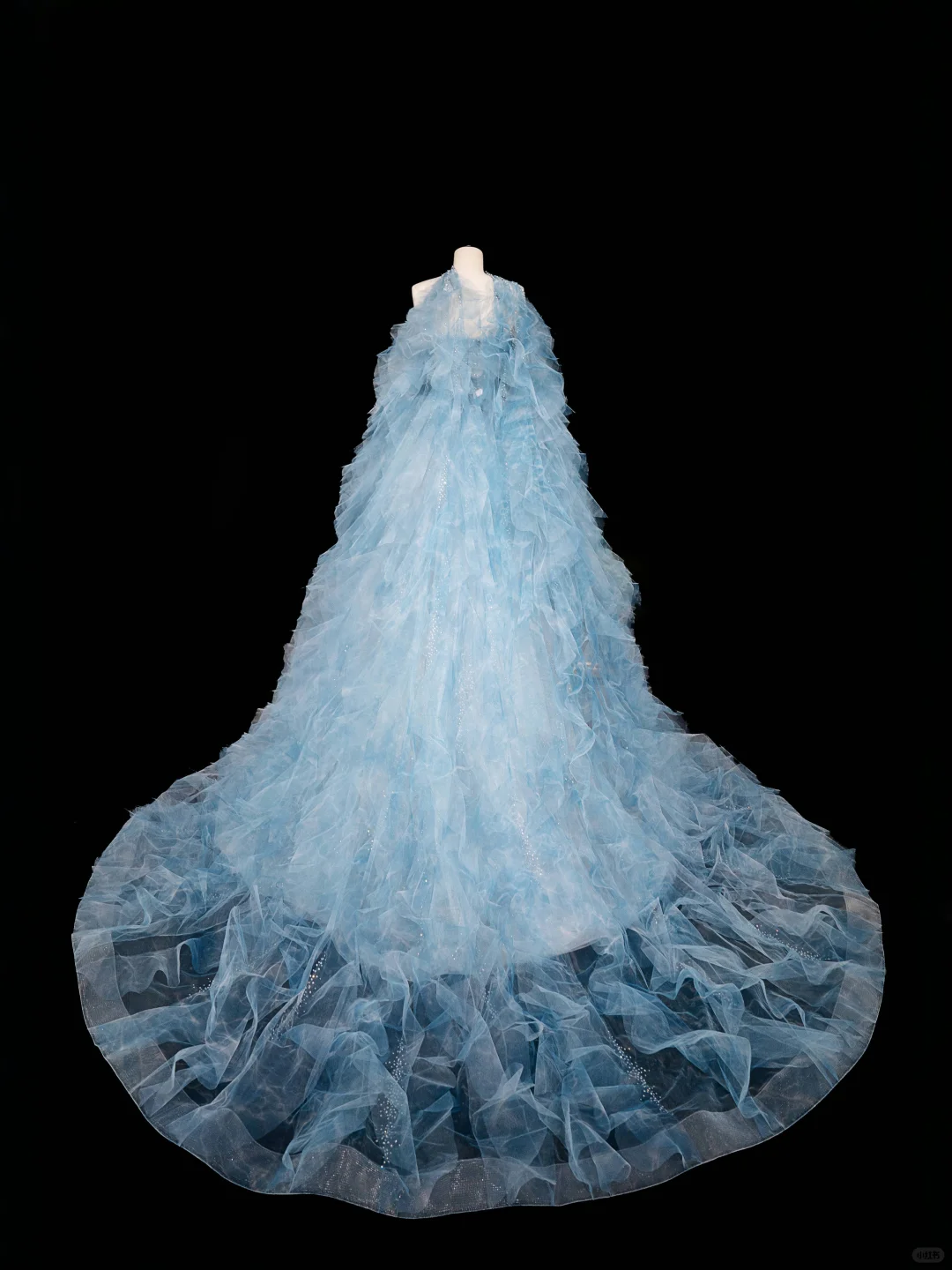 Vestido de fiesta largo de tul azul de ensueño con cuentas y corte A, vestido de noche Y8691