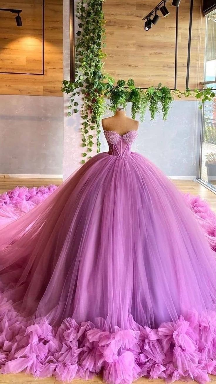 Herzförmiger Ausschnitt Tüll Ballkleid Sweet 16 Kleid Y5821