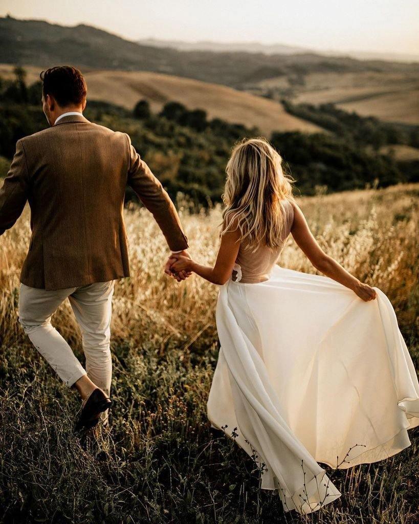 Vestidos de novia rústicos de corte A, transparentes, hasta el suelo, para playa, WD498