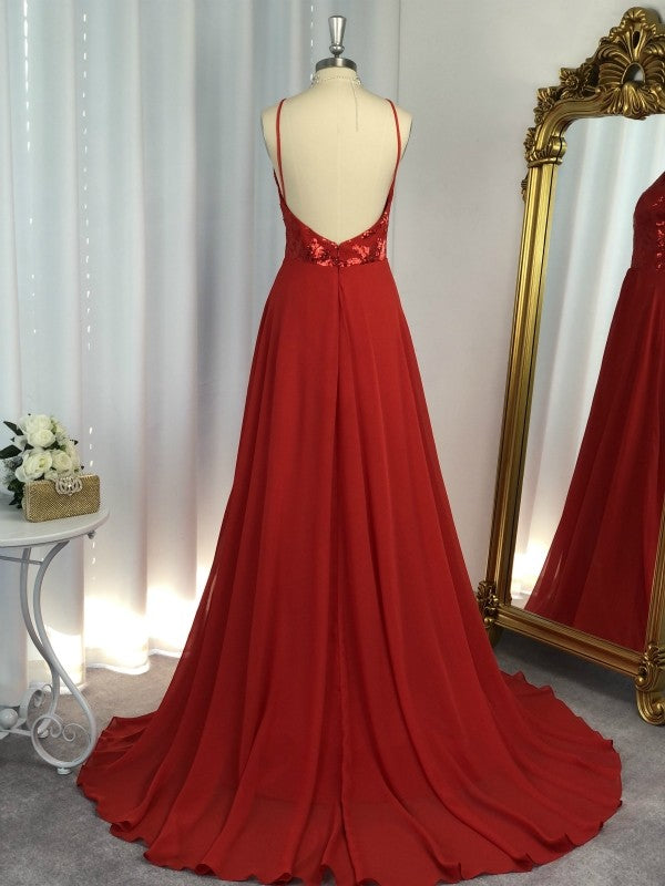 Vestidos de fiesta elegantes de gasa con apliques y cuello halter sin mangas y corte A
