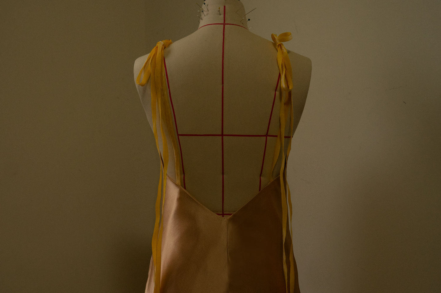 Carlotta Champagne Organic Silk Dress Gown