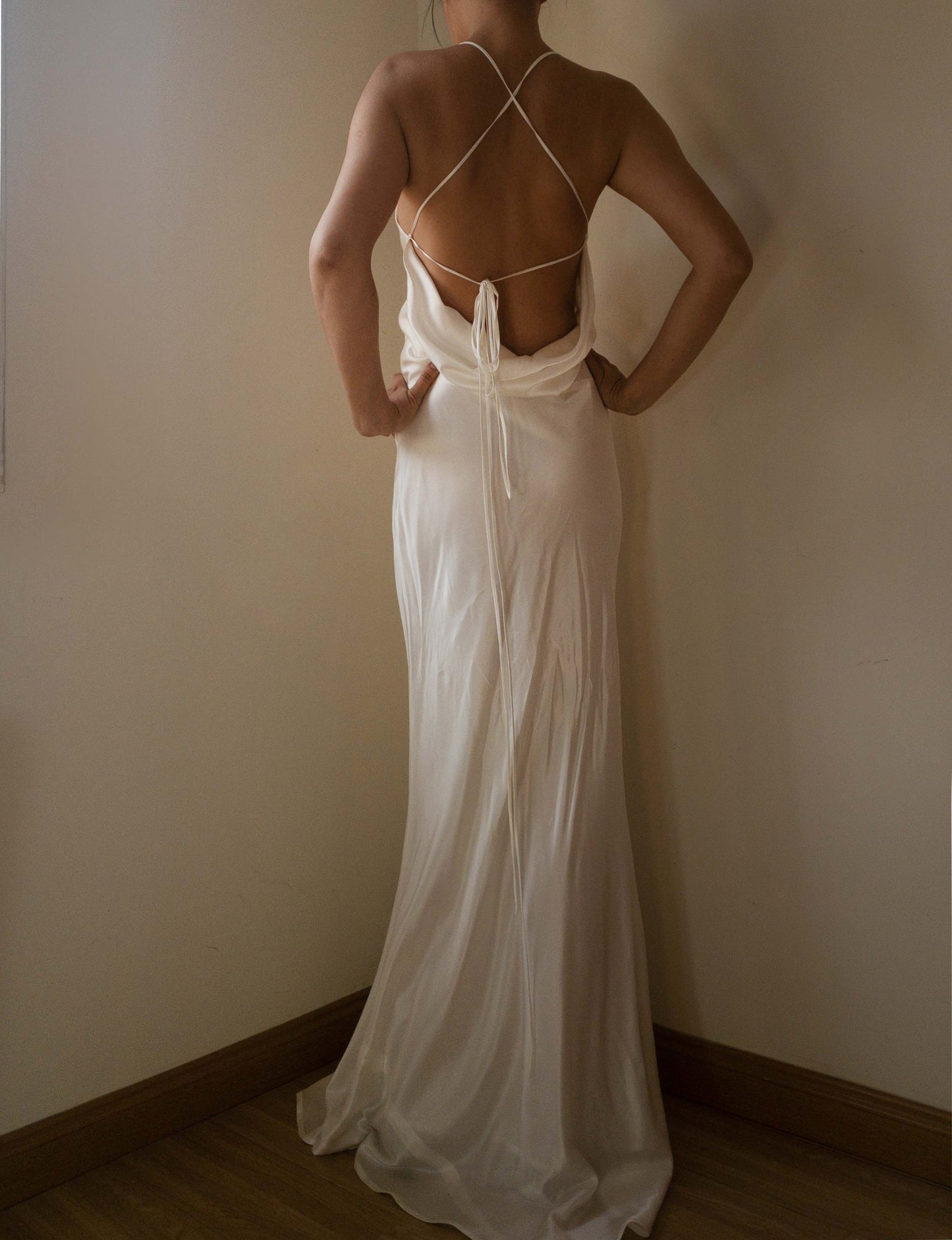 Ryleigh Draped Mulberry Silk Dress