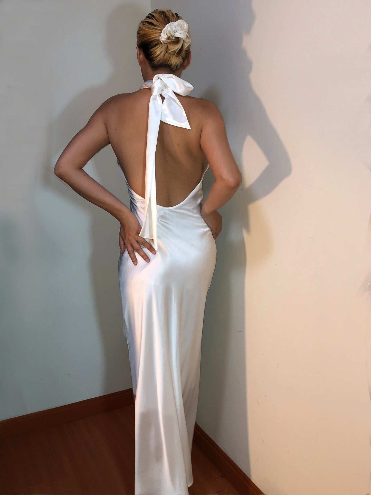 Amethyst Halter Neck Dress Gown