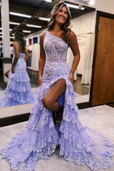 Increíble vestido de fiesta de satén sin mangas con volantes y abertura en la espalda