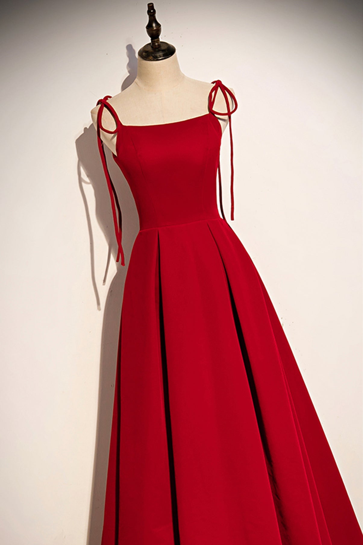 Schlichtes langes A-Linien-Ballkleid aus Samt, Abendkleid S70