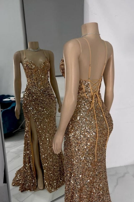Wunderschönes säulenförmiges, ärmelloses Ballkleid aus Tüll mit Spaghettiträgern und Strass