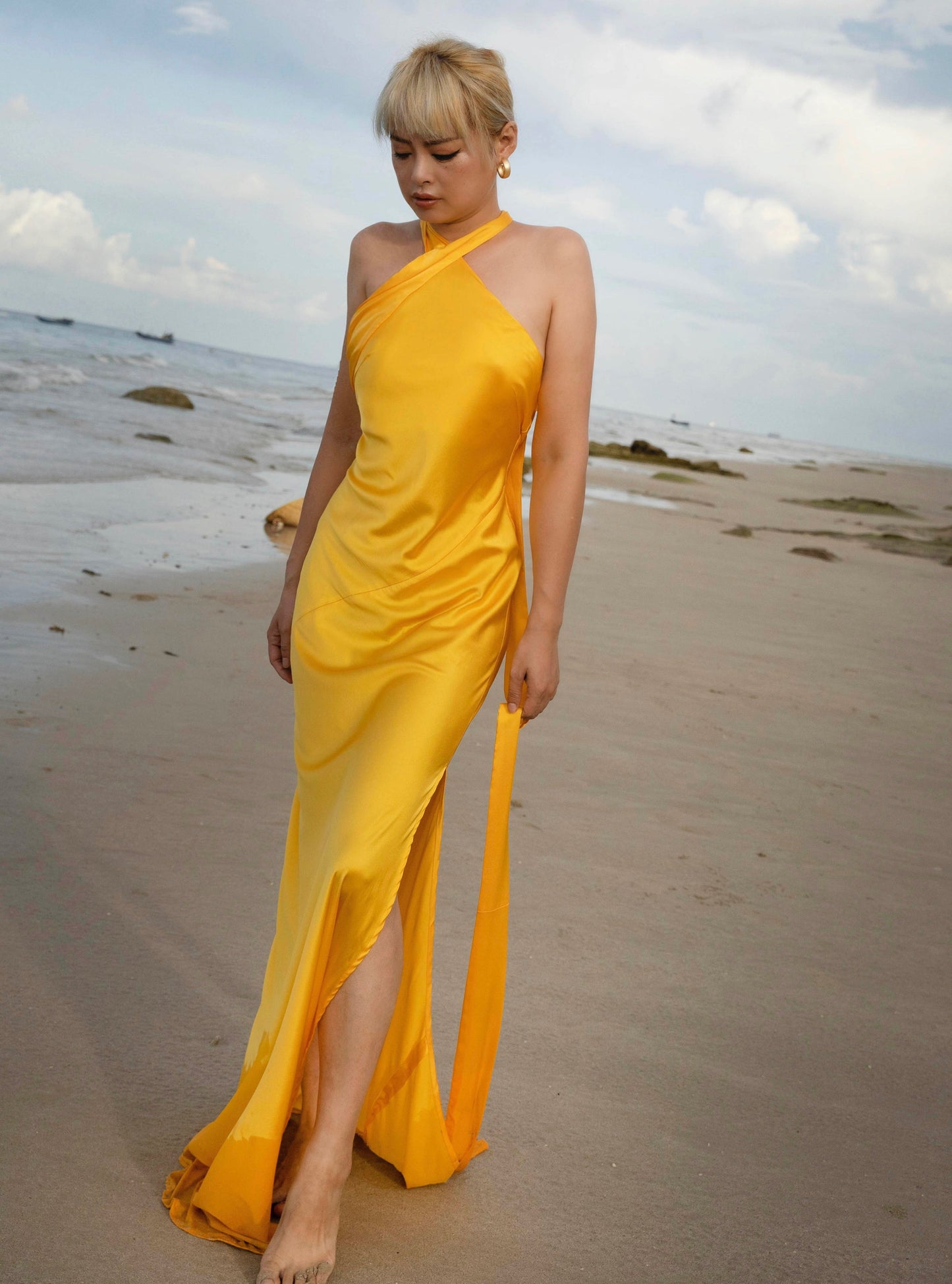Alleta Silk Dress Gown