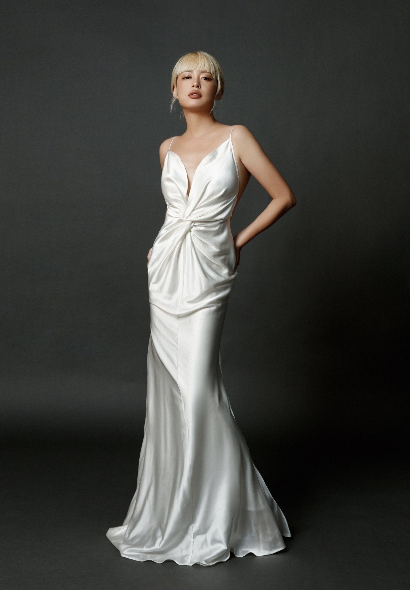 Jaysia Mulberry Silk Dress Gown