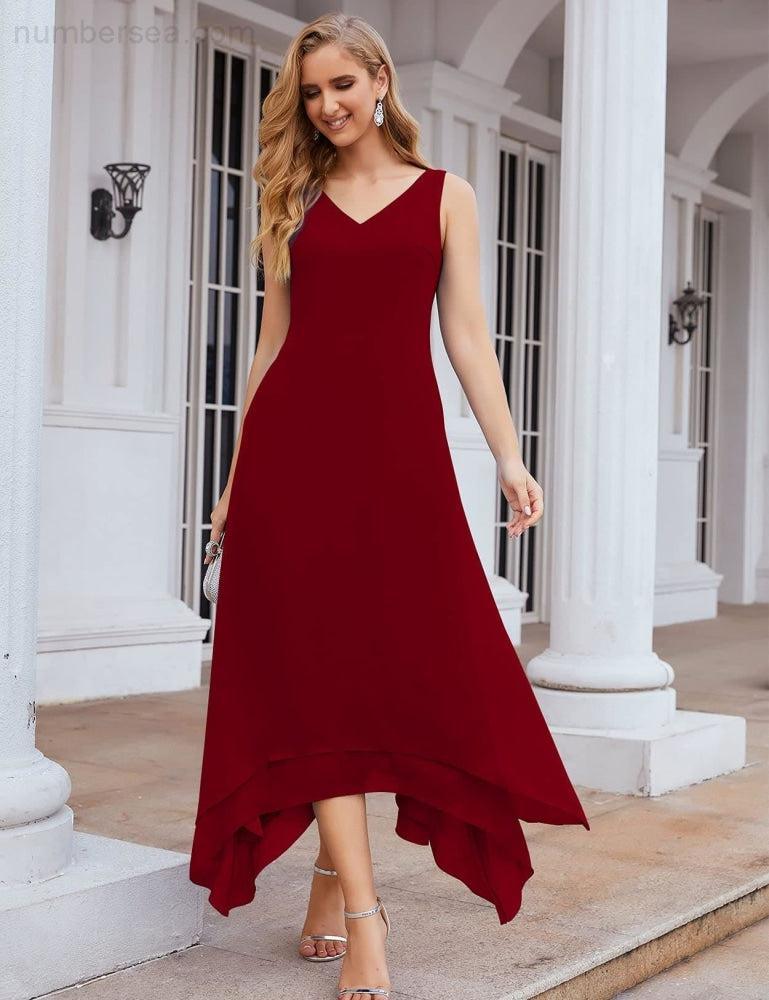 Sunnderly Chiffon Plus Size Mother of Bride Dresses with Jacket Formal Dresses for Wedding SY28073