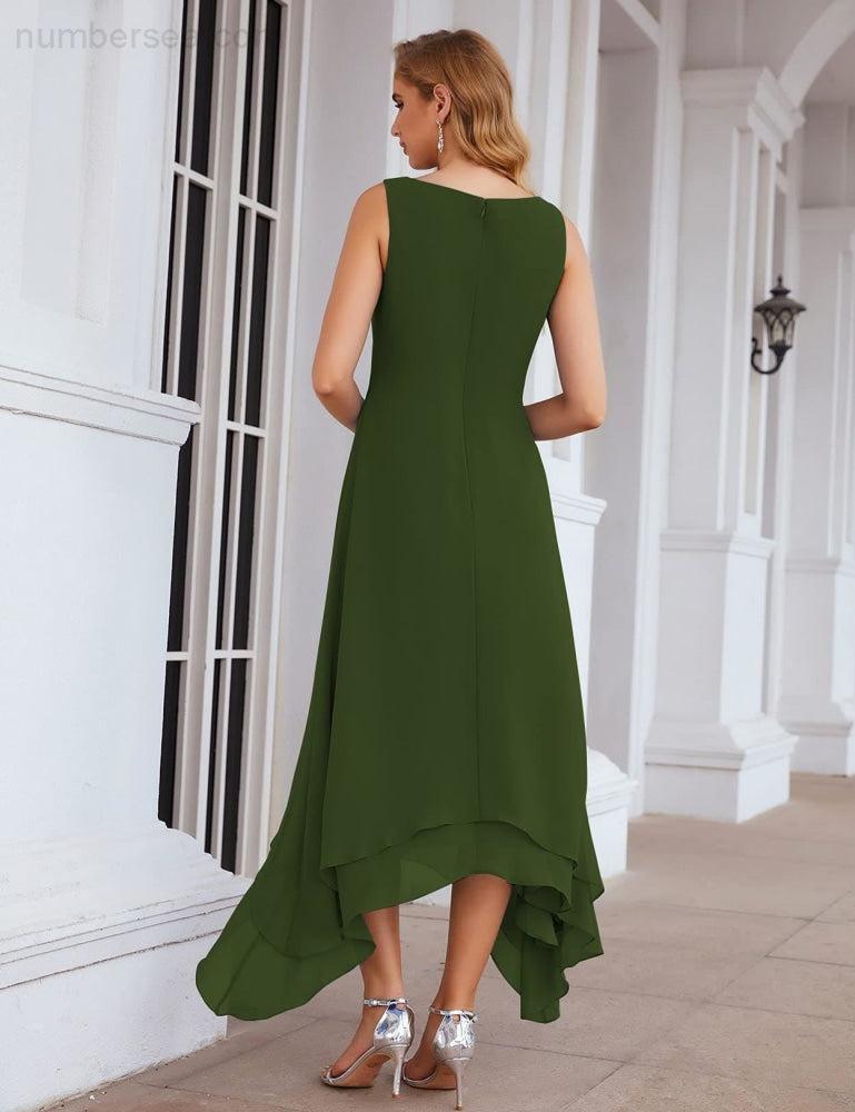 Sunnderly Chiffon Plus Size Mother of Bride Dresses with Jacket Formal Dresses for Wedding SY28073