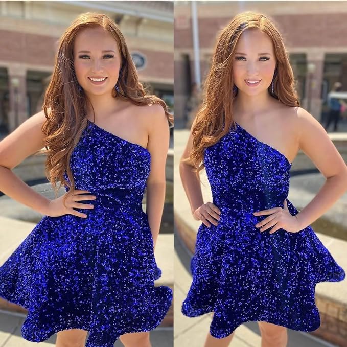 short prom dresses sequin homecoming dresses SYH96