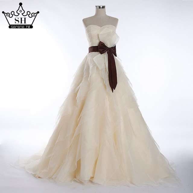 Vestido de novia abullonado, vestido de gala con cuentas de cristal, tul, cola de corte.