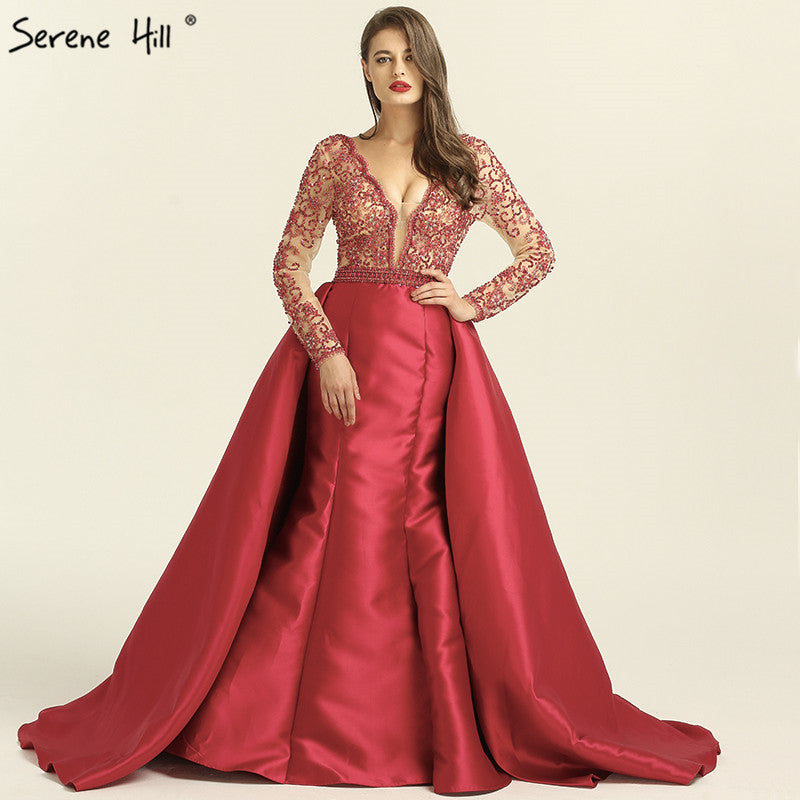 Mermaid Satin Evening Dresses Evening Gowns LA6312