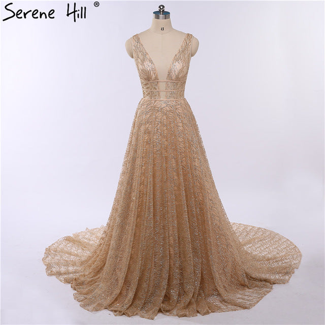 En oferta, sin devolución ni reembolso. Oferta, vestidos de noche de tul sexy con escote en V profundo, vestidos de noche LA6251