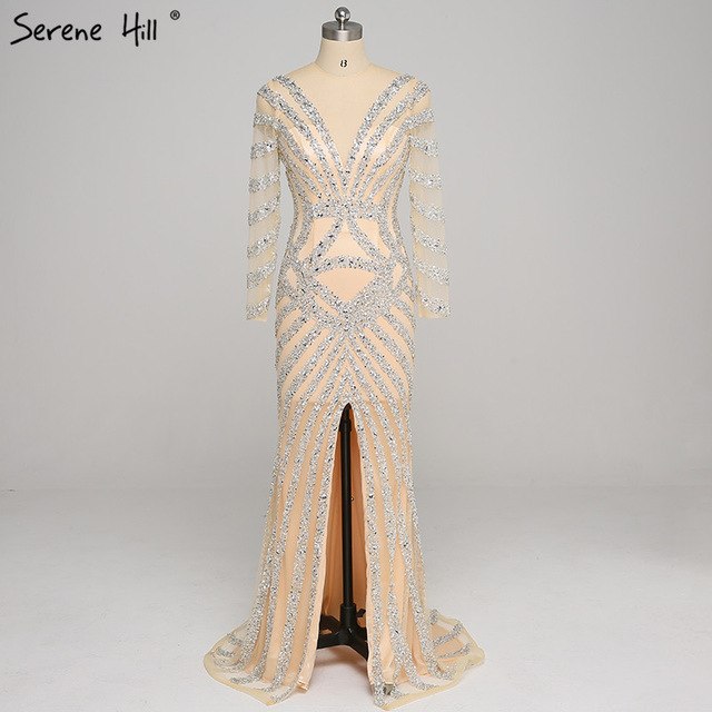 On Sale No Return No Refund Evening Gown Designs Mermaid Beading Sequined LA6281
