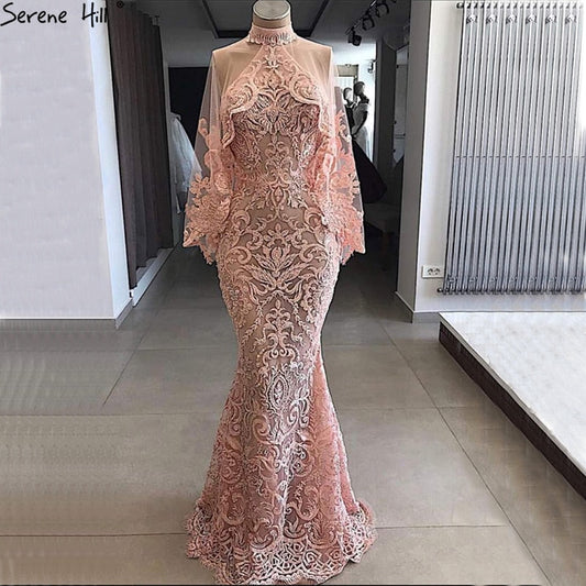 En oferta, sin devolución ni reembolso, vestidos de noche de sirena con cuello halter, vestidos de noche sin mangas LA6469
