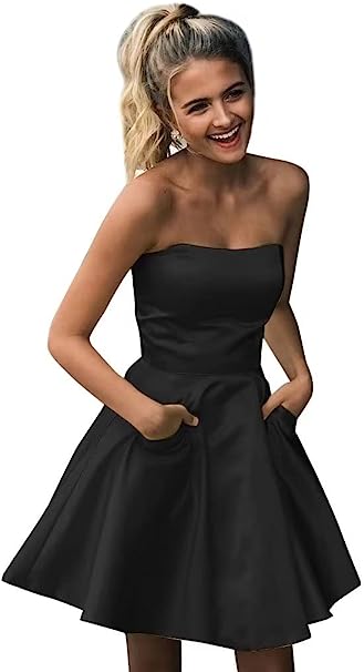Sweetheart Neckline Homecoming Dresses with Pockets SYH76