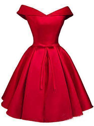 Einfaches schulterfreies Homecoming-Kleid in Blush aus Satin, Abschlusskleid PD288