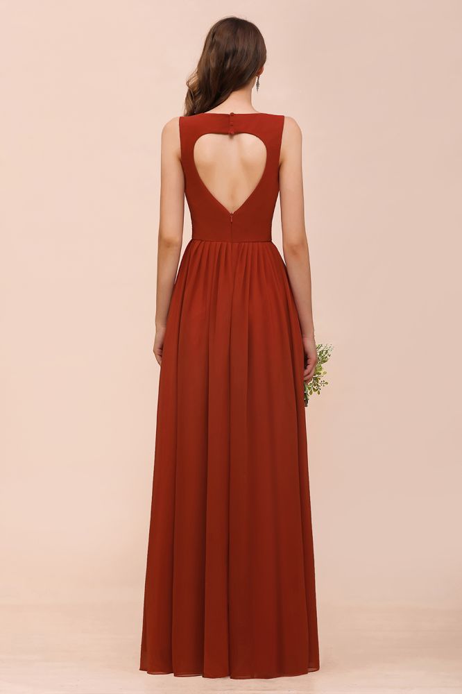 Träger-schlankes bodenlanges Abendkleid für die Braut, Brautjungfernkleid