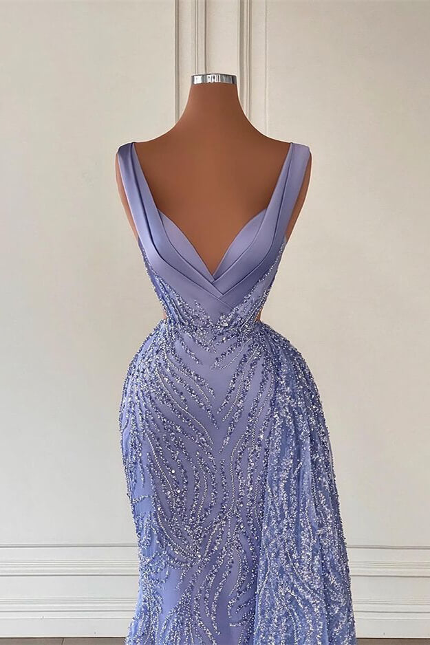 Trendy Floor Length Sleeveless Mermaid Satin Prom Dress