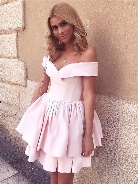 Gestuftes Homecoming-Kleid mit Rüschen SYH78 