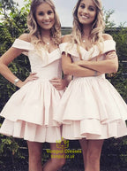Gestuftes Homecoming-Kleid mit Rüschen SYH78 