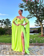 A-Linie Abendkleid Elegantes Kleid Formales Hochzeitsgast-Outfit Y6264