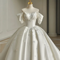 Heavy Industry Luxus Satin Tail Brautkleid Y6858
