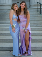 Sexy Satin Langes Ballkleid Abendkleid Y7844