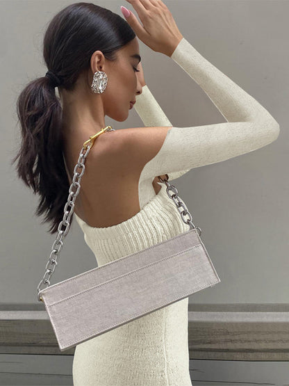 TARUXY Knitted Tassel Maxi Dresses For Women Hollow Out Sexy Bodycon Dress Women's Off The Shoulders Elegant Evening Dress Woman